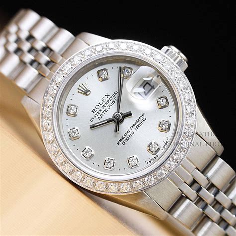 diamond women rolex watch|rolex women's oyster perpetual.